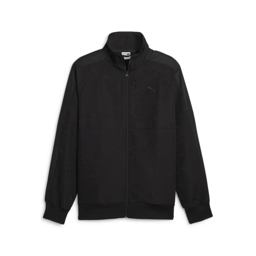 PUMA Mens T7 Embroidered  Athletic Outerwear Casual - Black