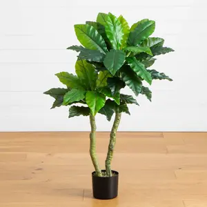 4' UV Resistant Artificial Bird Nest Fern Tree (Indoor/Outdoor)