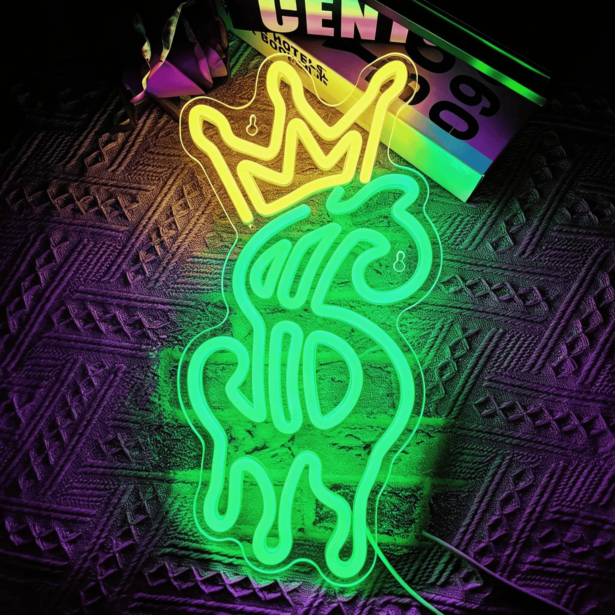 Money Neon Signs, Crown Dollar Neon Signs, Shop Signs for Shop Wall Decor, Dimmable Dollar LED Neon Signs, Pub Decor Gifts for Men's Exclusive Space, Game Room, Bar, Party Decor, for Money Lovers. Size: 9.7 ″ x 17.2 ″.