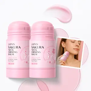 Laikou Sakura Neck Firming Balm Neck Care Stick 40g X2pcs, Moisturizing, Solid Form, for Women Skincare Essentials