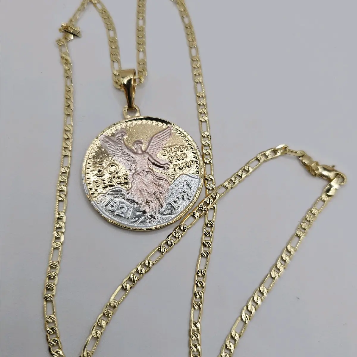 CENTENARIO necklace figaro style Gold-plated