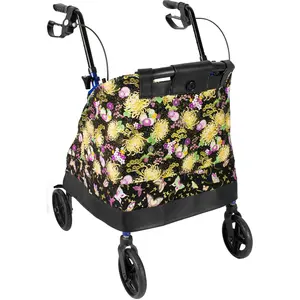Metallic Floral Garden dressy rolling walker cover *Shipping included