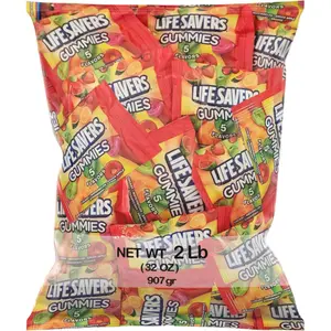 LifeSavers Gummies (2Lb) Candy Fruit Snacks Individually wrapped for any ocassion.