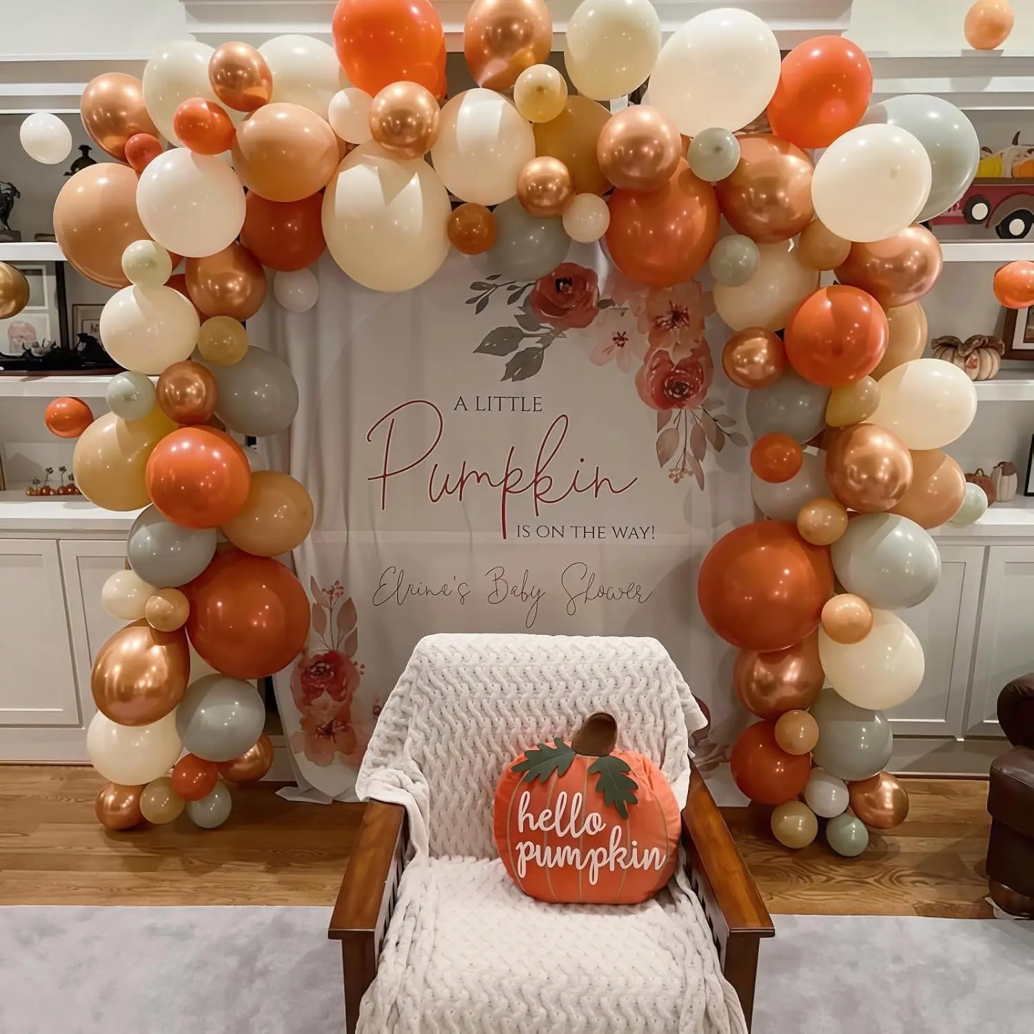 122-Piece Fall Balloon Garland Kit Thanksgiving Baby Shower Party Decorations