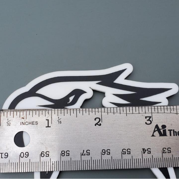 Factotum Motorsports HELLHAWK Emblem - Pair of 2 for Jeep Trackhawk Fenders and Grand Cherokee