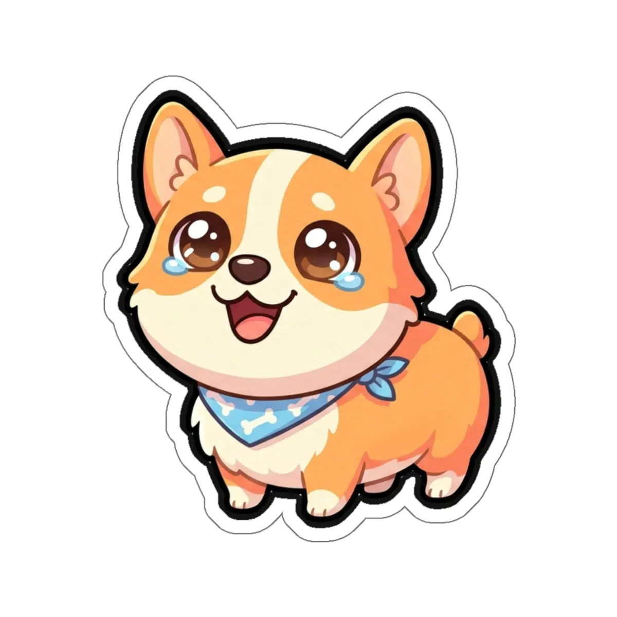 Chibi Corgi Sticker | Tritan