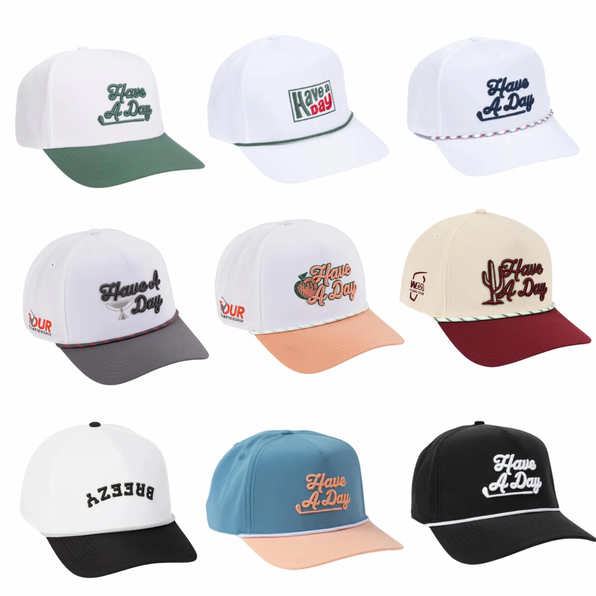 FULL COLLECTION Limited Breezy Golf “Have A Day” Rope Hat – NEW Edition Summer Snapback Caps 2026 | Adjustable Mesh Golf Hats with Embroidered Logo | Premium Streetwear & Sports Gift for Men & Women! #HaveADayHat#BreezyGolf