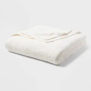 Threshold Chenille Throw Bed Blanket Oversized 92x90 Midweight