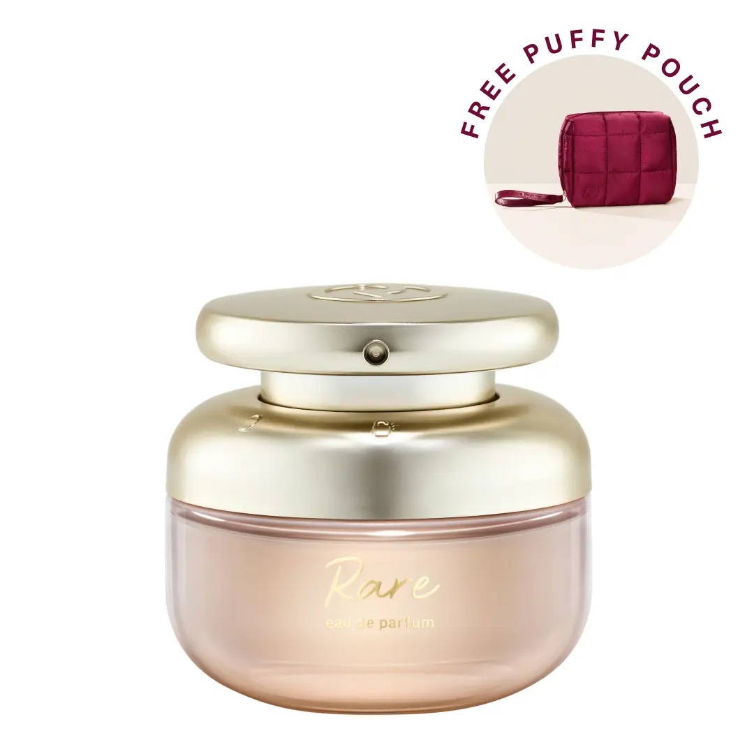 Rare Eau de Parfum + Puffy Essentials Pouch Duo