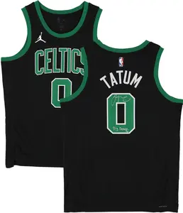 Jayson Tatum Boston Celtics Autographed Jordan Black 2022-23 Statement Swingman Jersey with "Big Duece" Inscription - Limited Edition of 10 - Fanatics Authentic Certified