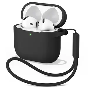 for AirPods 4  case, Soft Silicone Material, Full Protection Design, Wireless Charging Audio Compatible