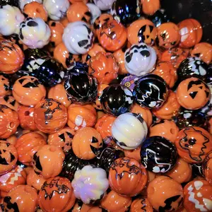 x8 to x10 16mm beads for beaded pens and diy jewelry making. from crackel beads to hand painted beads. silcon to standard resin beads. super summer sale price pumpkin beads.