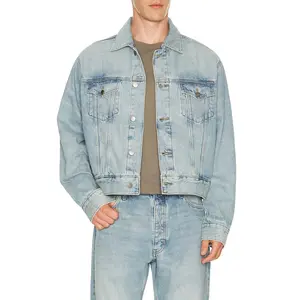 Fear of God ESSENTIALS Classic Denim Jacket in Classic Blue