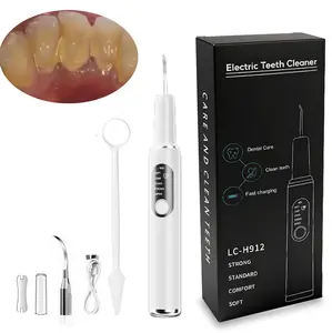 Tartar removers, rechargeable home dental cleaners, plaque removers (including replacement brush heads and manual cleaning tools), dental cleaning kits suitable for adults and pets