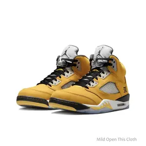 Retro Varsity Maize & Wolf Grey Fashion, comfortable, non-slip, durable athletic shoes