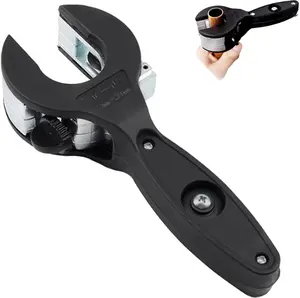 Ratcheting Tubing Cutter -  Adjustable Ratcheting Tubing Cutter Tool for 5/16" to 1-1/8" Tubing, HAVC Repair Tool Copper Pipe Cutter, 2 In 1 Tube Cutter, PVC, Soft Metals