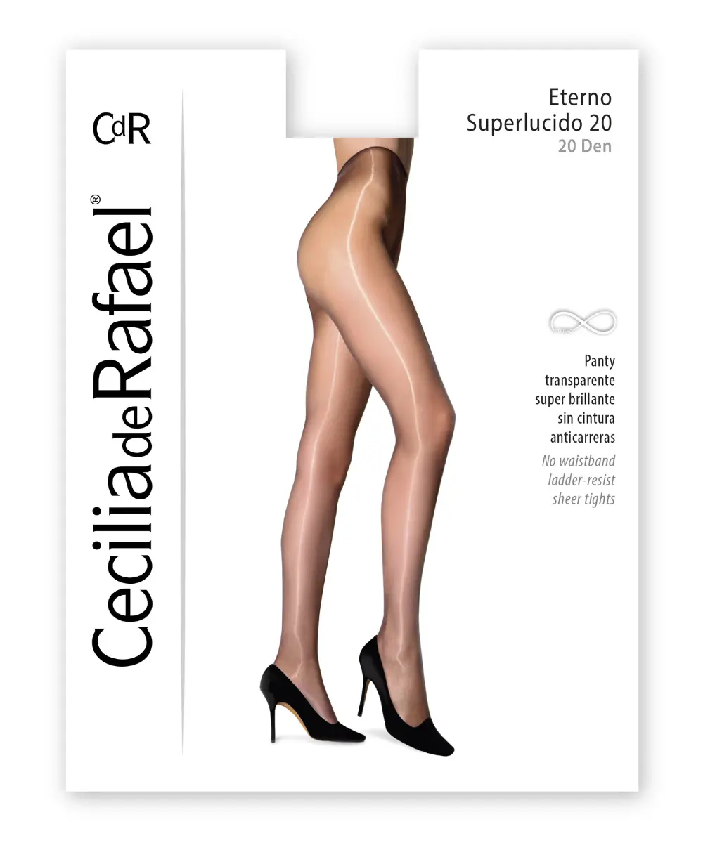 Cecilia de Rafael Eterno Super Lucido 20 Shiny Pantyhose Size XS to XXXXL
