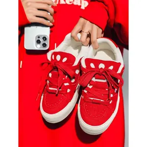 Unisex Low-Top Sneakers, Breathable Nubuck Leather Upper, Anti-Slip Durable Sole, Casual Comfort Shoes for Daily Wear