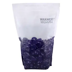 Waxness WaxUSA Purple Pro Hard Wax Beads 2.42 lb / 1.1 kg, Professional Rosin Formula, For Hair Removal, Low Temperature, Stripless Wax for Face & Body, Gel Consitency, Frgrance Free, Made in Italy