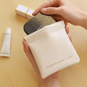 1PC Leather Shingle Storage Bag, Mini Small Bag, Ladies' Portable Wallet, Lipstick Makeup Bag, High-end Women's Bag, Minimalist Mini Storage Bag, Portable Travel Headphone Bag, Multi-functional Storage Bag, Handheld Cosmetic Pouch