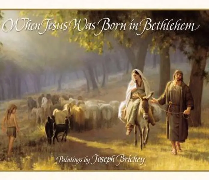 USED Book - When Jesus Was Born in Bethlehem by Joseph Brickey (Hardcover) - english