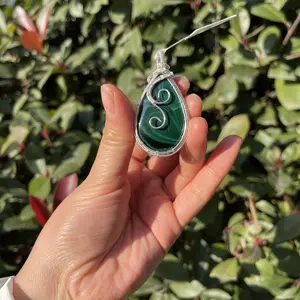 Handcrafted Copper Wire-Wrapped Pendant Unique Design Exclusive Jewelry Collection Personal Signature Talisman