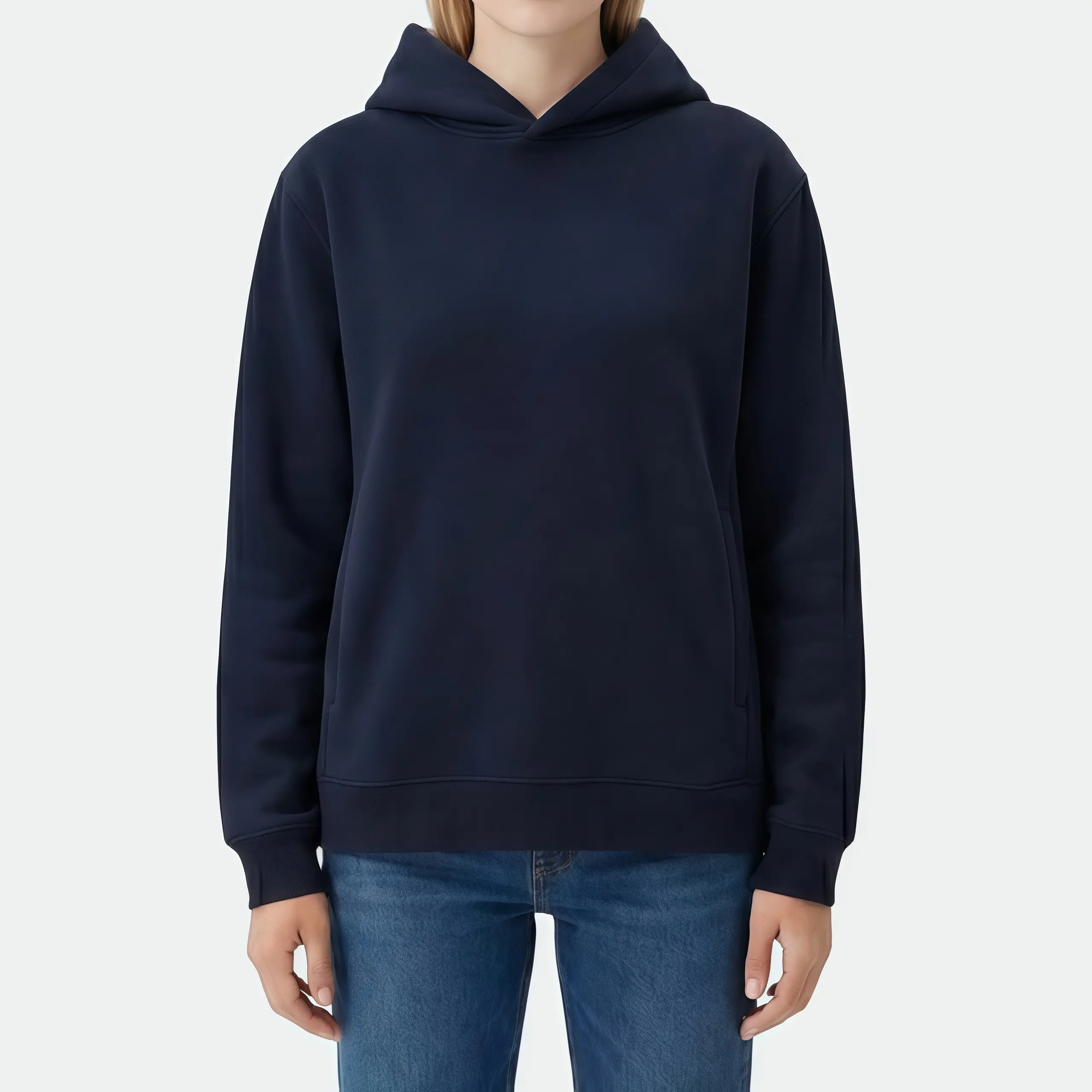 Unisex Casual Oversized Genuwii Hoodies Pullover-Athletic&Warm, Long Sleeve Relaxed Fit Comfort Sweatshirt In Soft Material, Fall Winter Workout Gym Outdoor Fashion Hoodie with Pocket