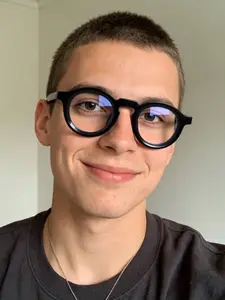Men's Round Frame Flat Lens Glasses, Lightweight Comfort Fit, Simple Color Casual Style, Suitable for Daily Use, Work Commute