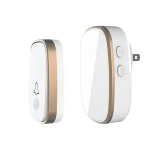 Wireless Doorbell, 1000ft Range Door Hardware - Loud Chimes, 5 Adjustable Volume Levels, Mute Mode, LED Flashing Indicator for Home, Office