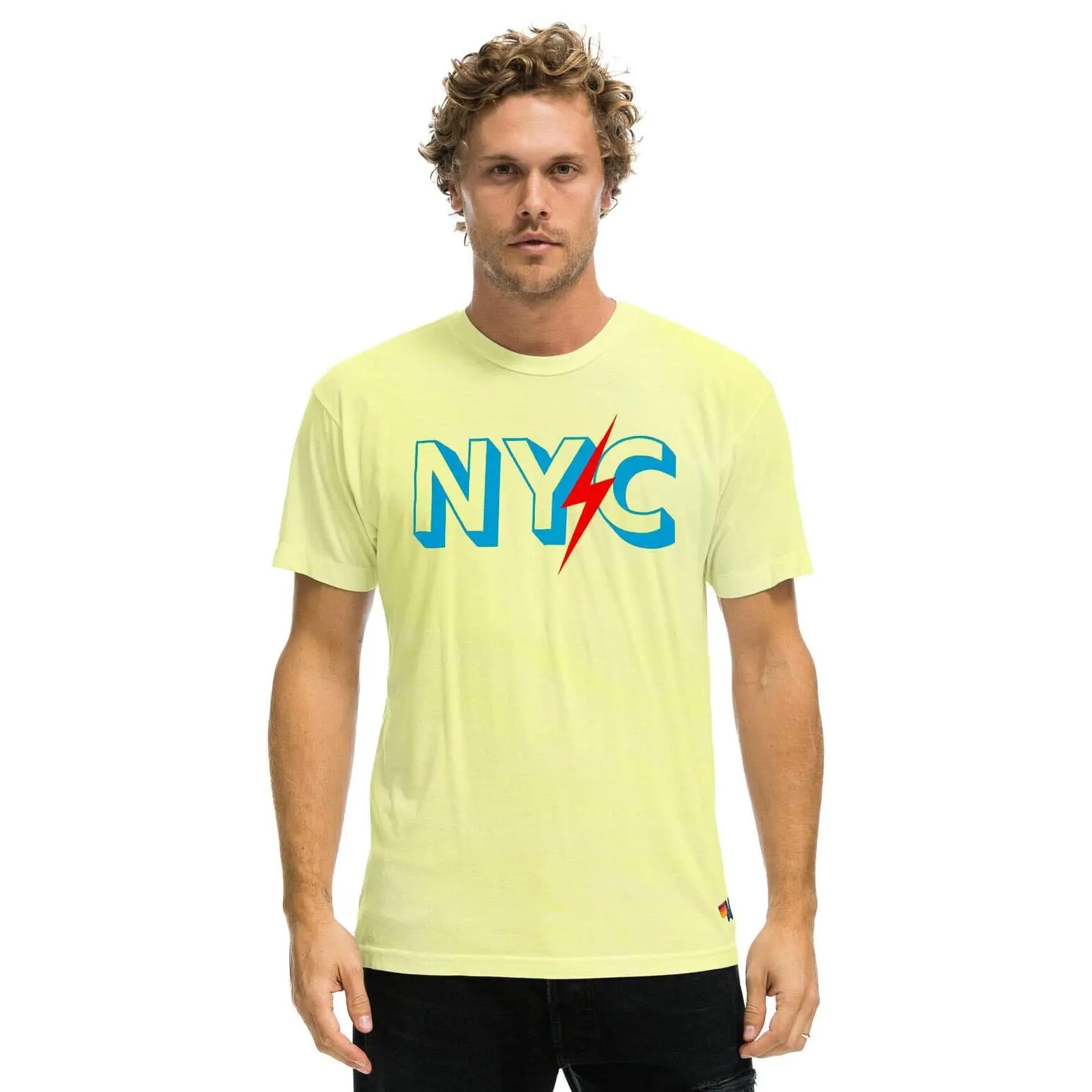 GOV BALL 2024 UNISEX CREW TEE - NEON YELLOW