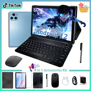 The top choice for birthday gifts for Easter, Halloween, and Christmas ,Spring New 10.1 Inch Adult Tablet Set, 2-In-1 Laptop Gaming Computer, 5g WiFi HD Screen, Dual Cameras, Shockproof Case, Gift earphones, mouse, keyboard, work and study tablet