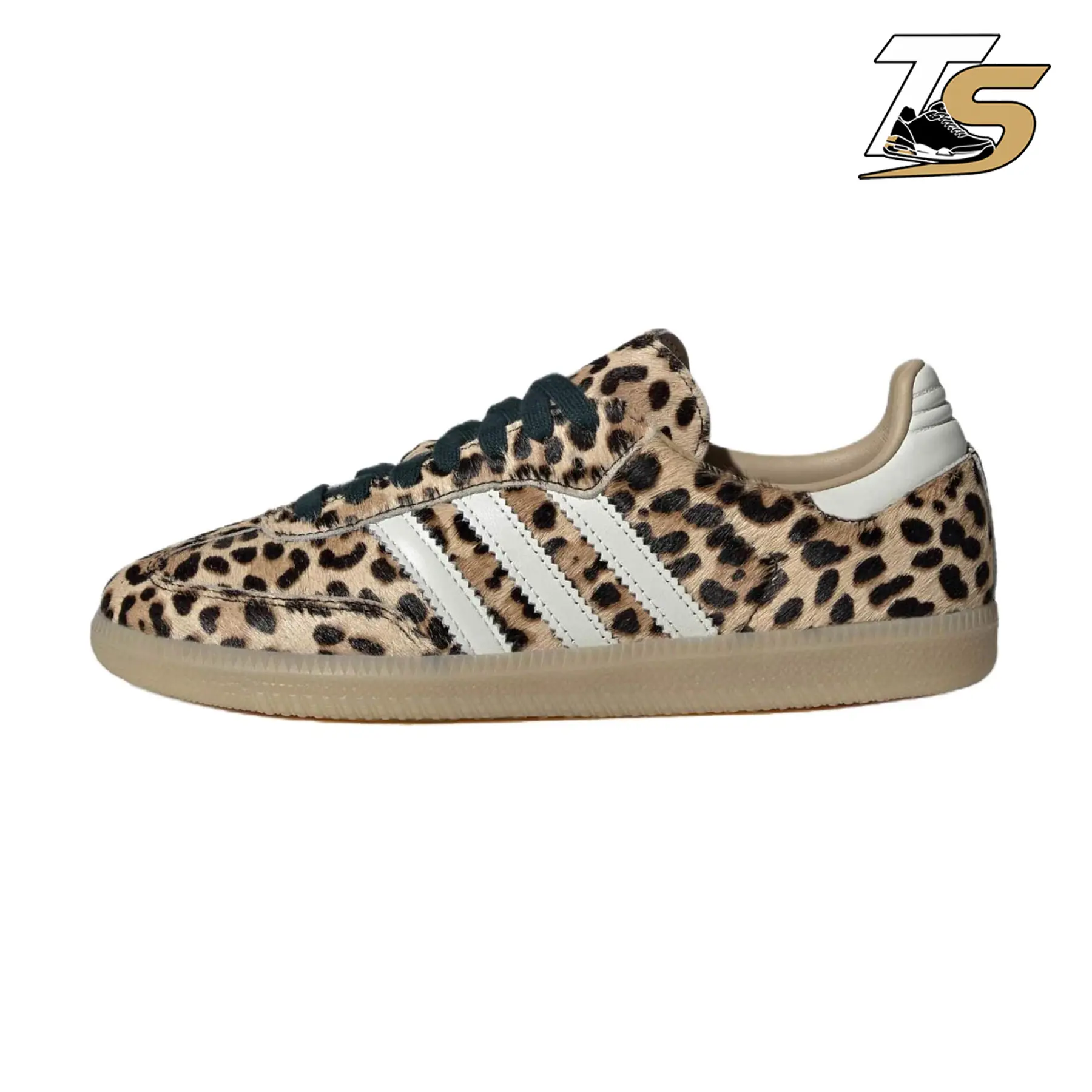 Adidas Originals Samba OG Leopard KI6674 Beige Pony Hair Women's Sneakers