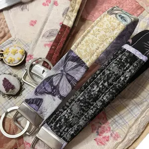 Mystery Scrap Fabric Keychains - Made with Second Hand Sourced Fabrics - Unique Designs & Durable Attachments