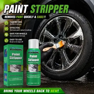 Car Wheel Paint Remover – Metal Rim Surface Stripping Cleaner, Brake Dust & Old Paint Removal, Automotive Detailing Wheel Care Spray