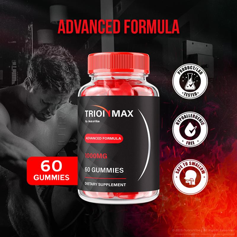 Trion Max Gummies - Advanced Formula 1000mg Gummies with Natural Ingredients for Health & Wellness