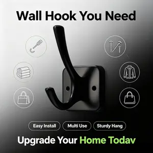 6pcs aluminum alloy clothes hooks