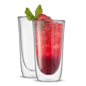 Spike Double Wall Highball Glasses, 14.5 oz