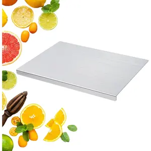 Stainless Cutting Boards for, Kneading Board, Cutting Boards for Slicing Meat, Fruits, Vegetables, Bread, Baking Small Cutting Boards (15.7 x 11.8 in/40 x 30cm)