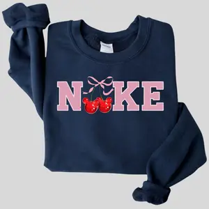 Trendy Pink Cherry Pullover Sweater - Cute Aesthetic Women’s Coquette T-Shirt