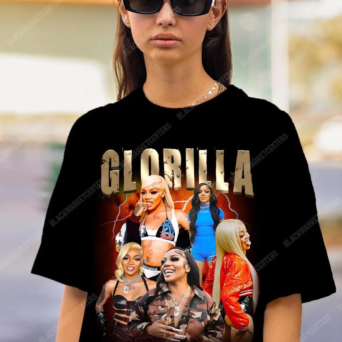 GloRilla Vintage 90's Style Shirt, Rap Shirt, Concert Tee, GloRilla Shirt, Unisex Clothing, Trendy Outfits, Stay Ahead of the