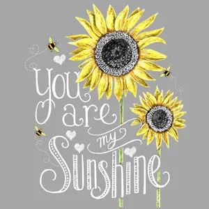 You Are My Sunshine Direct To Film Print, DTF Print, Ready To Press Print For T-Shirts