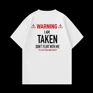 Funny "I’m Taken" T-shirt |   Don’t Flirt With Me Pullover – Trendy Unisex tee, Comfy Cotton T-shirt, Stylish Casual Outfit, Fun Gift for Parties & Lovers