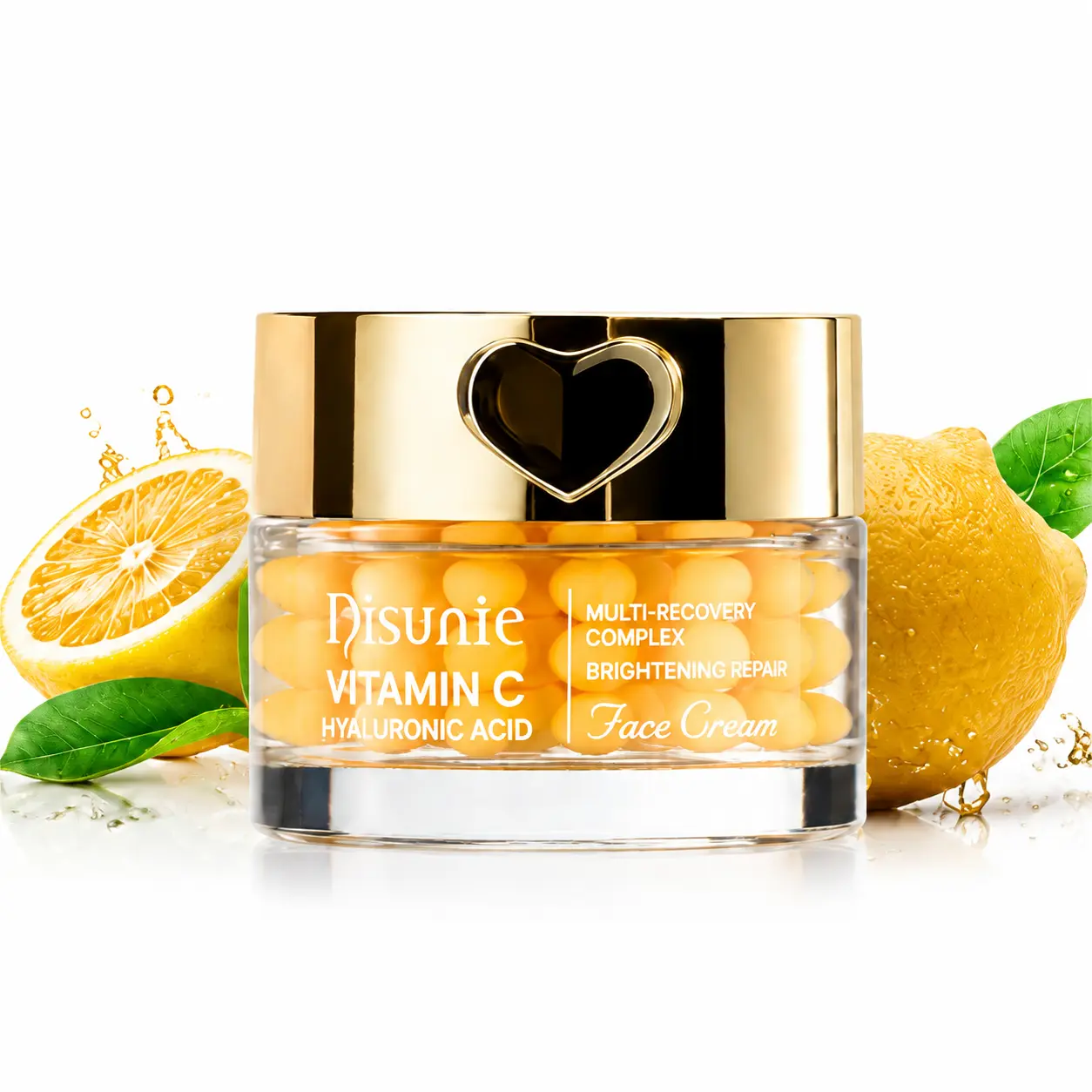 Disunie Brightening Duo Capsule Cream Vitamin C & Hyaluronic Acid Face Moisturizer, Dual-Texture Gel & Cream for a Radiant, Smooth-Looking Complexion
