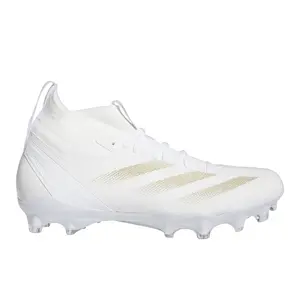adidas Mens Adizero Impact+ Football Sneakers Shoes - White adidas Mens Adizero Impact+ Football Sneakers Shoes - White