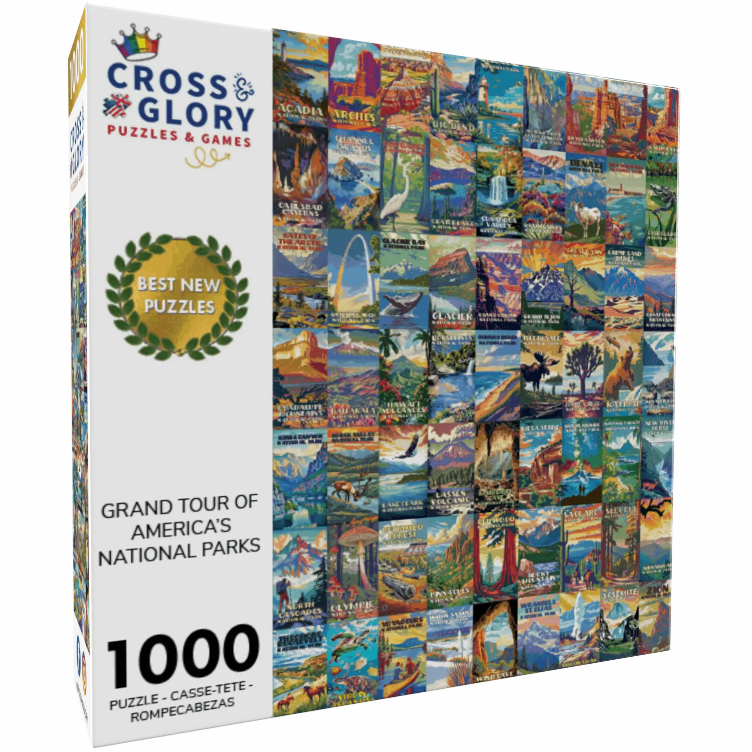 Travel Puzzle – Grand Tour of America's National Parks – 1000 Piece Jigsaw Puzzle