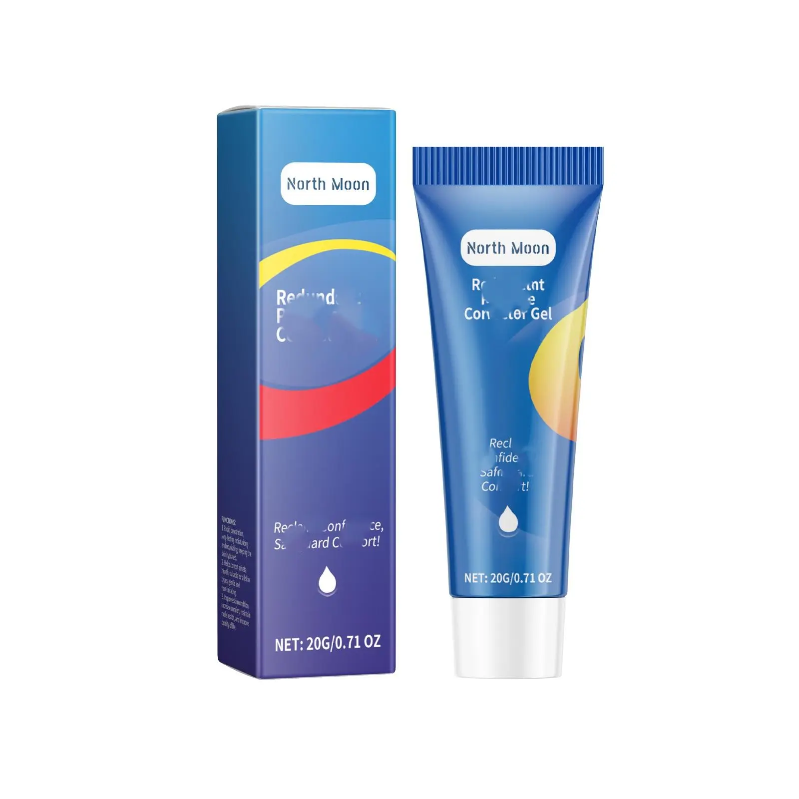 Men's North Moon Mild Glycerin Body Care Gel - 20g Daily Moisturizing, Soothing, Long-Lasting Repair Gel for Outdoor Activities