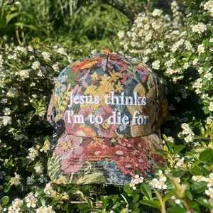FLORAL TAPESTRY HAT | JESUS HAT