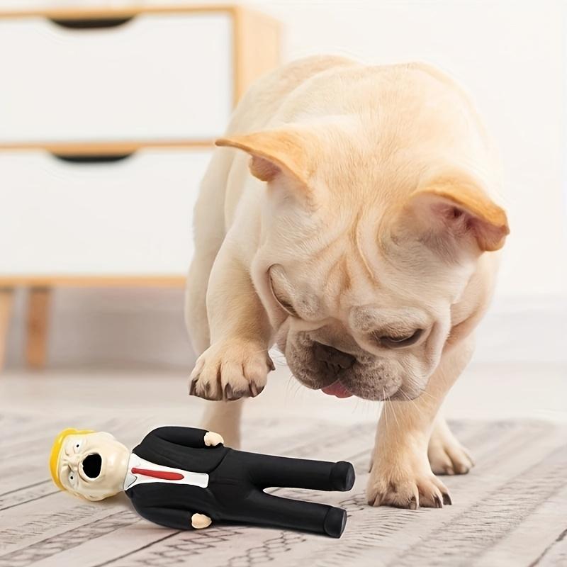 Latex Trump Stress Relief Doll, Large Size, Squeeze Sound, Novelty Figurine, Chew Toy for Dogs, Fun Anxiety Toy