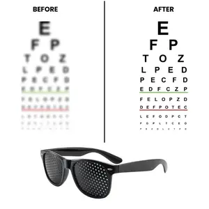 Unisex Pinhole Glasses Anti- Myopia AstigmatismGlassesMen's Women's Vision Improvement StrabismusCorrectionFatigue Glasses