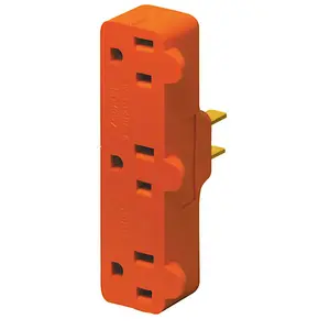Leviton Mfg  Triple Tap Plug-In Outlet Adapter